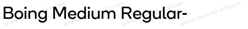 Boing Medium Regular字体转换
